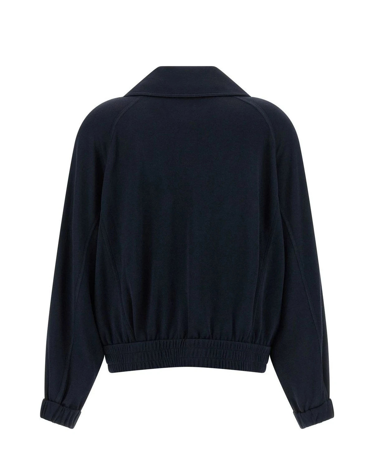 Brunello Cucinelli Bomber Jacket in blue, Cotton — view 2