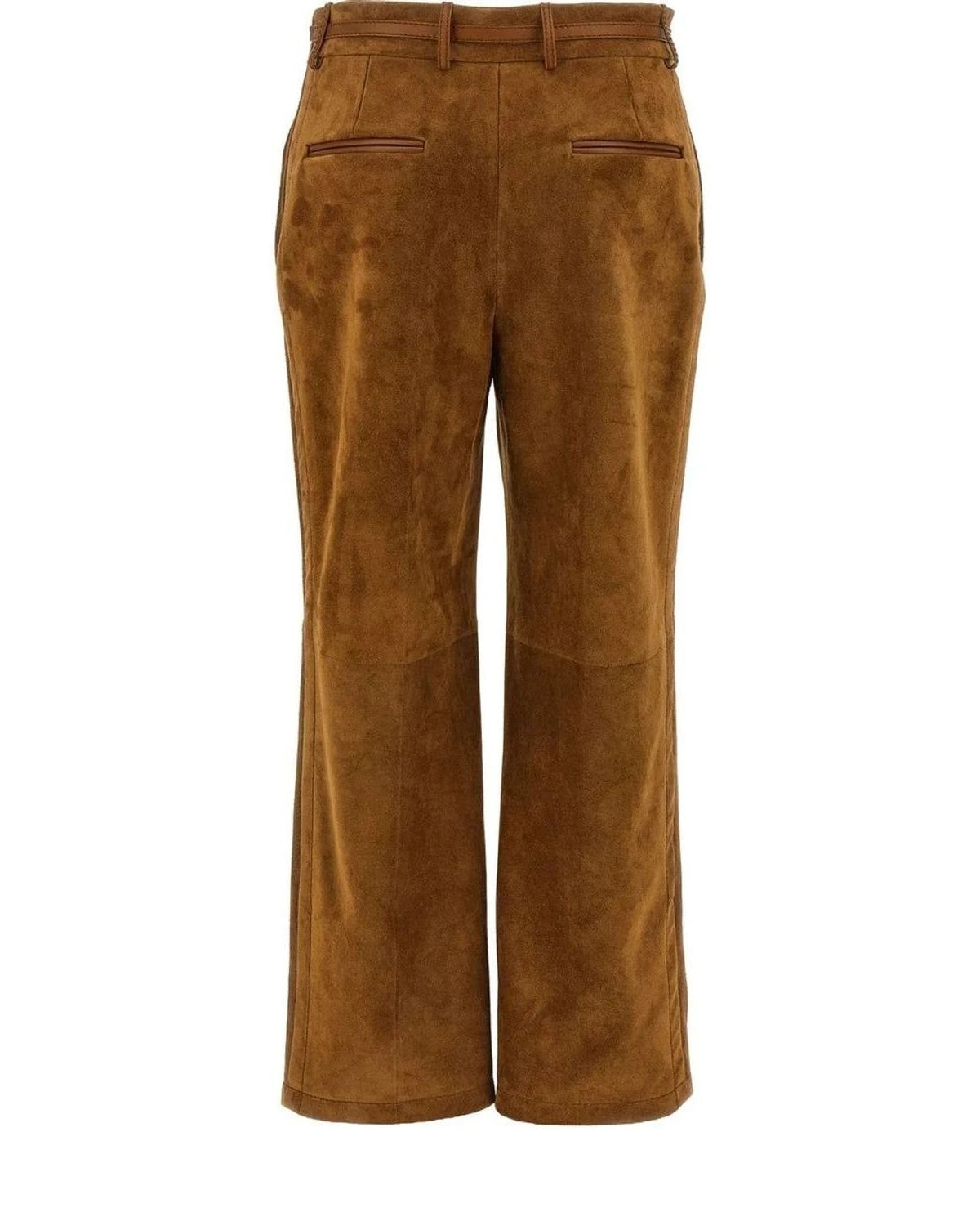 Gucci Trouser in brown, Calfskin Leather — view 2