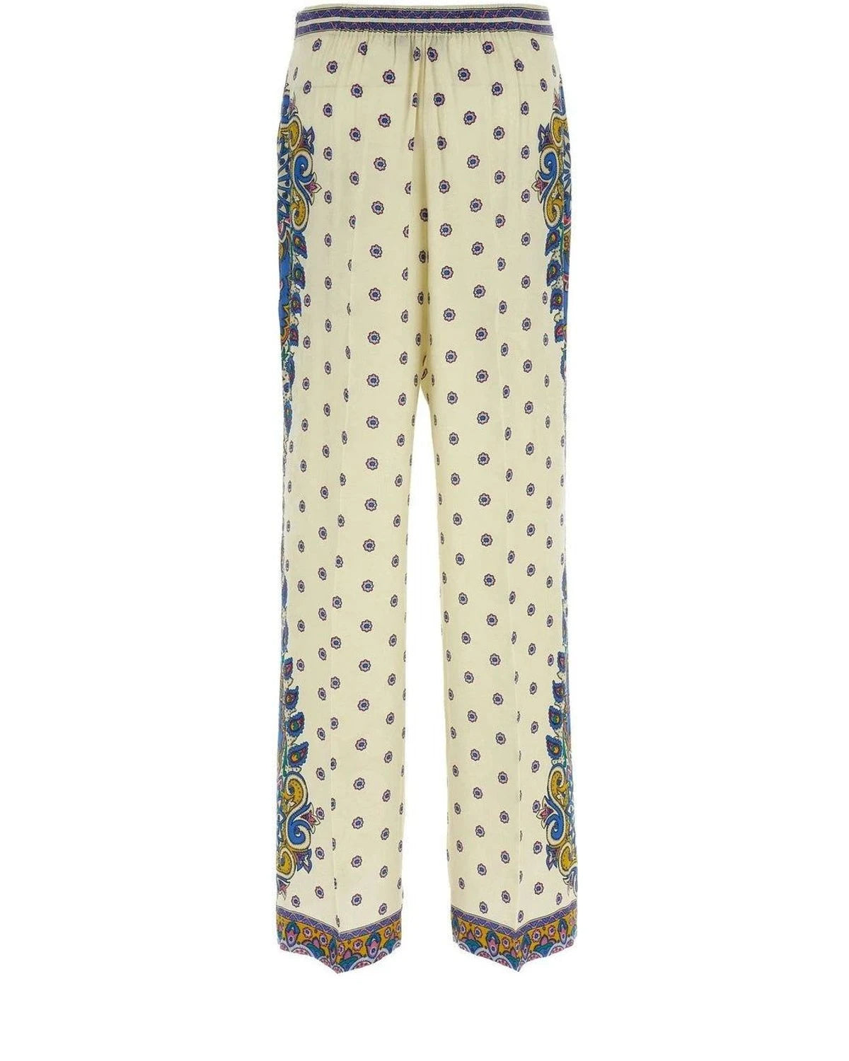 Etro Palazzo Pant in white, Viscose — view 2