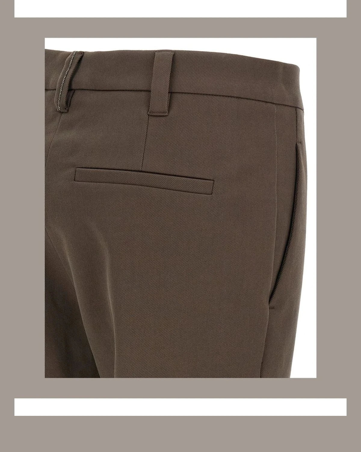 Brunello Cucinelli Trouser in brown, Cotton — view 4