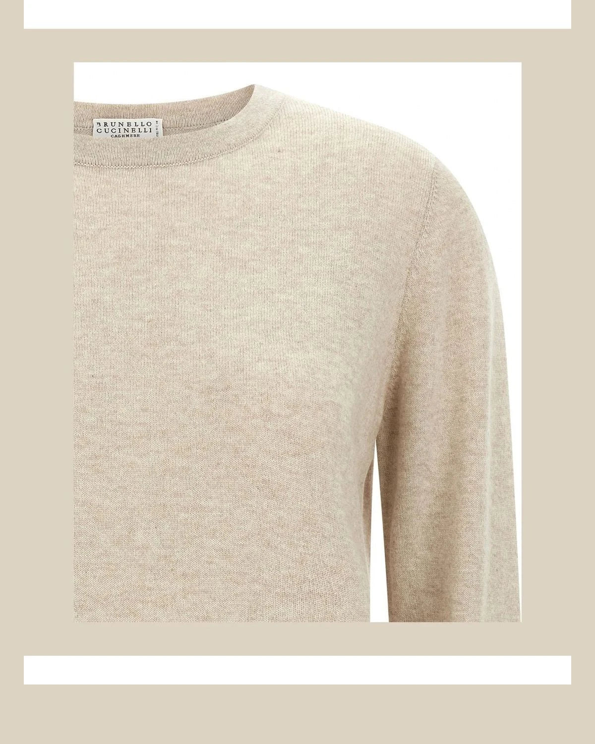 Brunello Cucinelli Sweater in beige, Cashmere — view 3