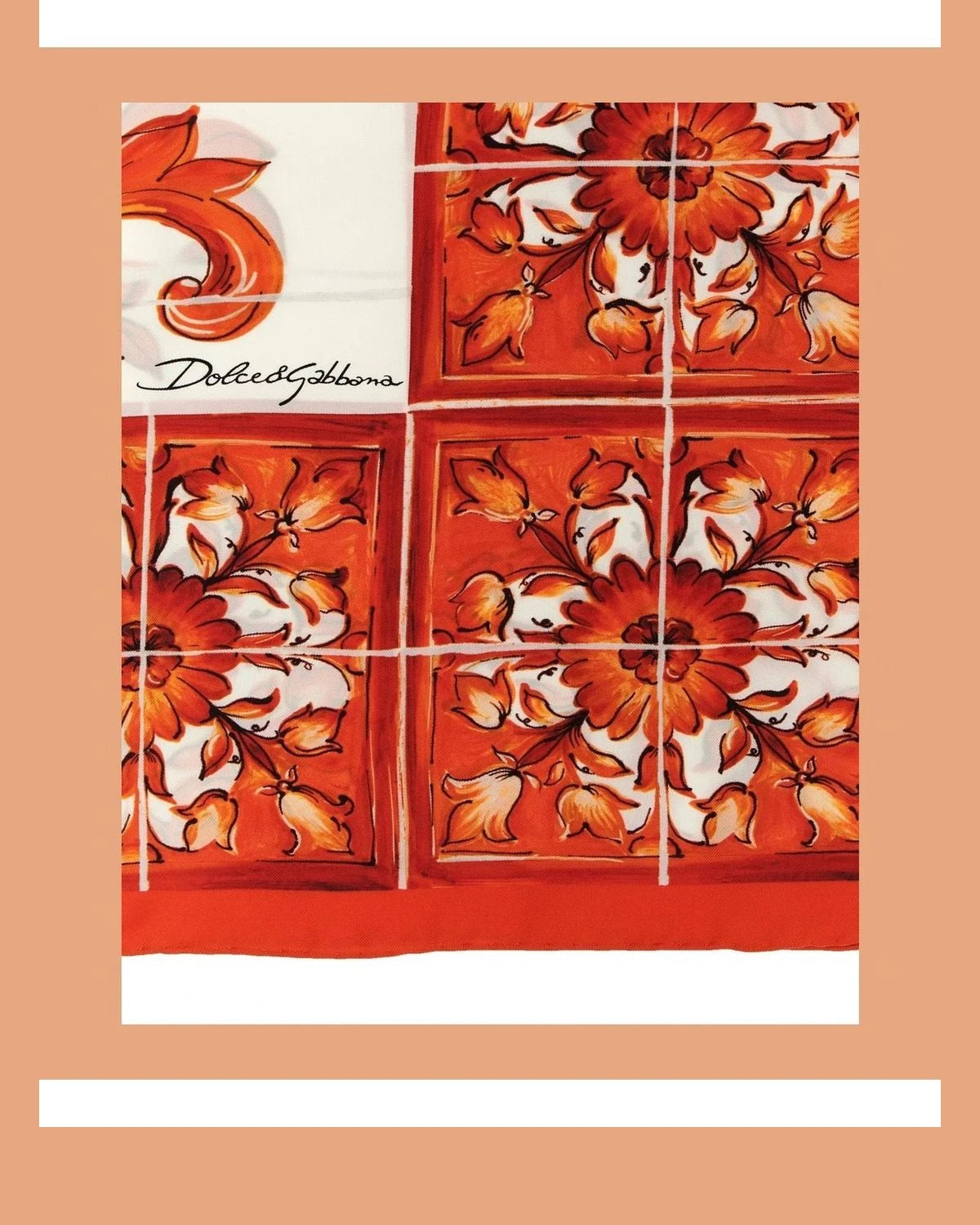 Dolce & Gabbana Scarves & Shawl in orange, Silk — view 2