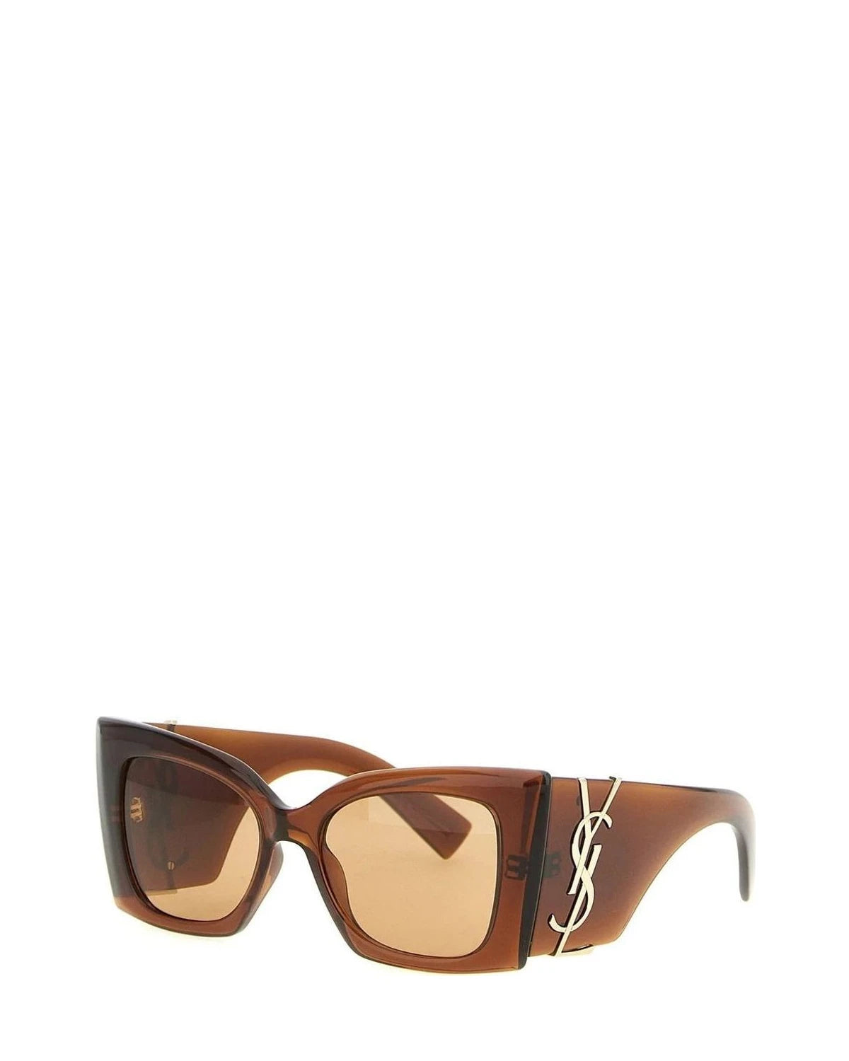Saint Laurent Sunglasse in brown, Acetate — view 3