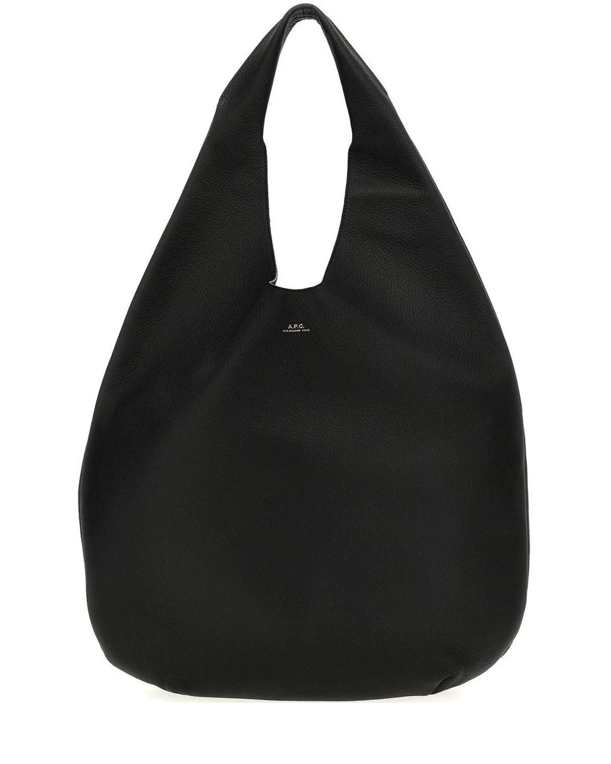 A.P.C. Hobo Bag in black, Calfskin Leather