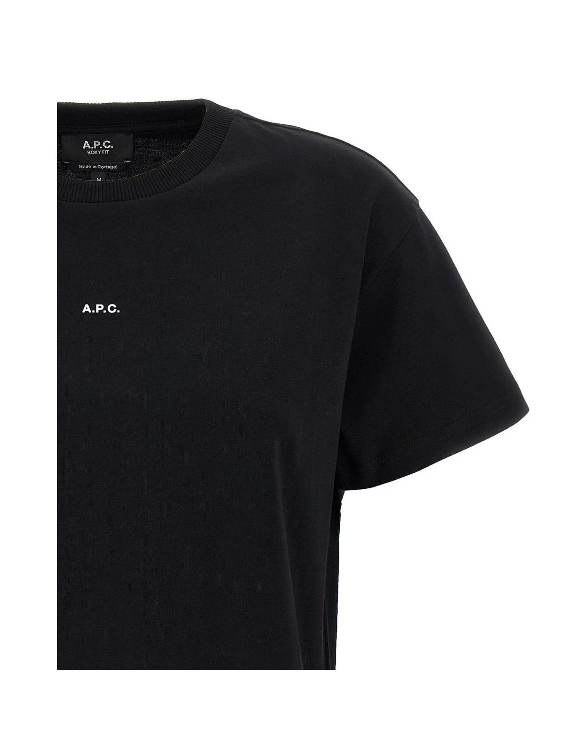 A.P.C. T-Shirt in black, Organic Cotton — view 3