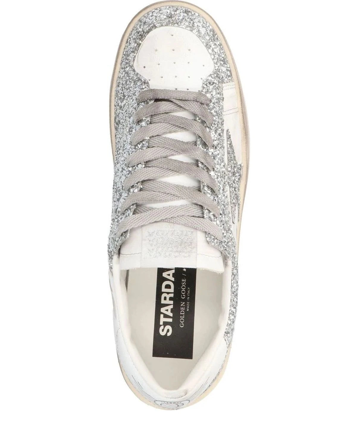 Golden Goose Sneakers in silver, Polyester — view 3