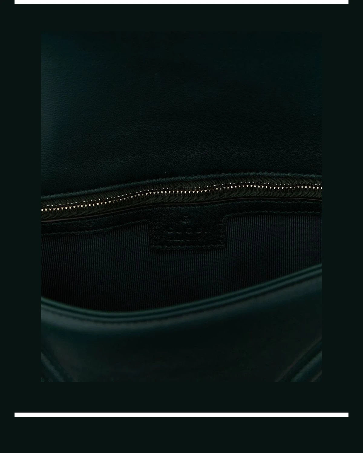 Gucci Cross Body Bag in green, Lamb Leather — view 5