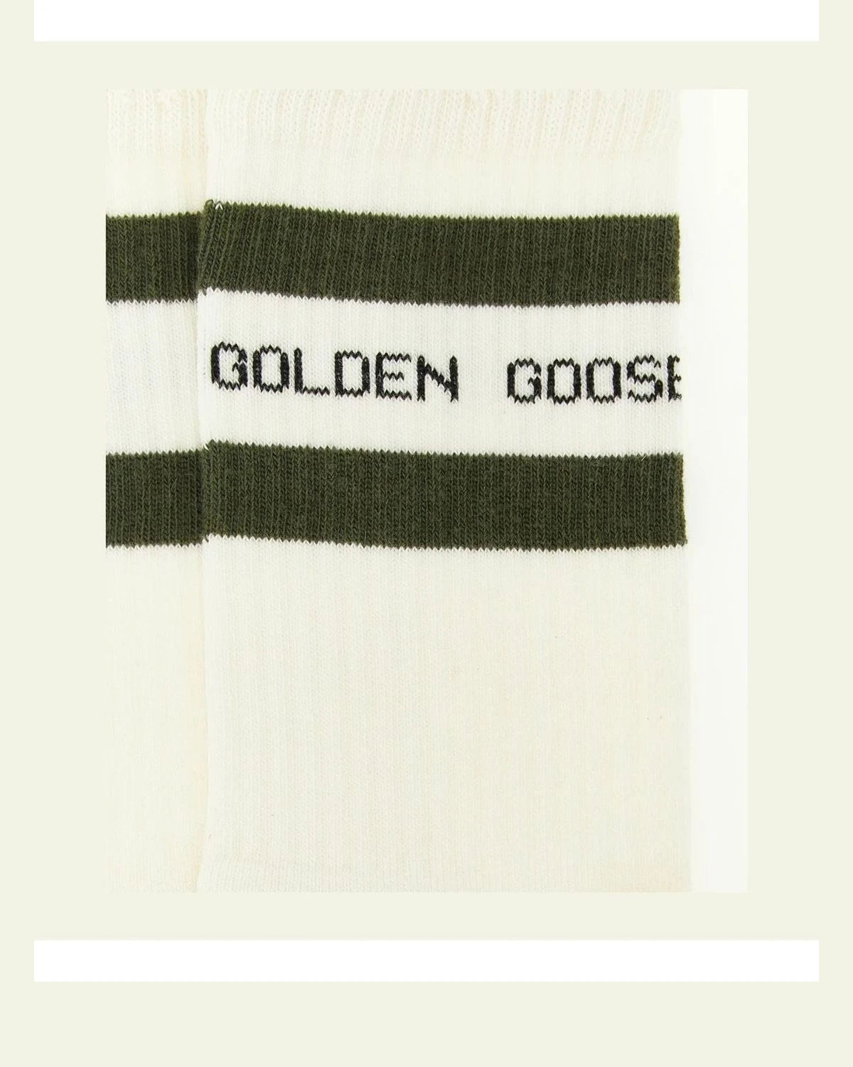 Golden Goose Crew Sock in beige, Cotton — view 3