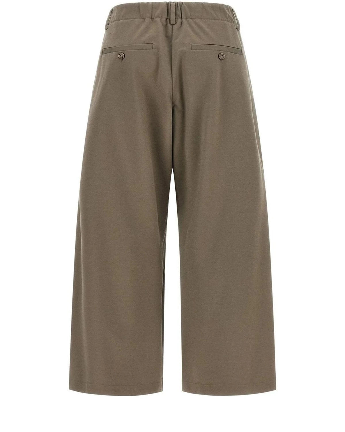 Brunello Cucinelli Palazzo Pant in gray, Cotton — view 2