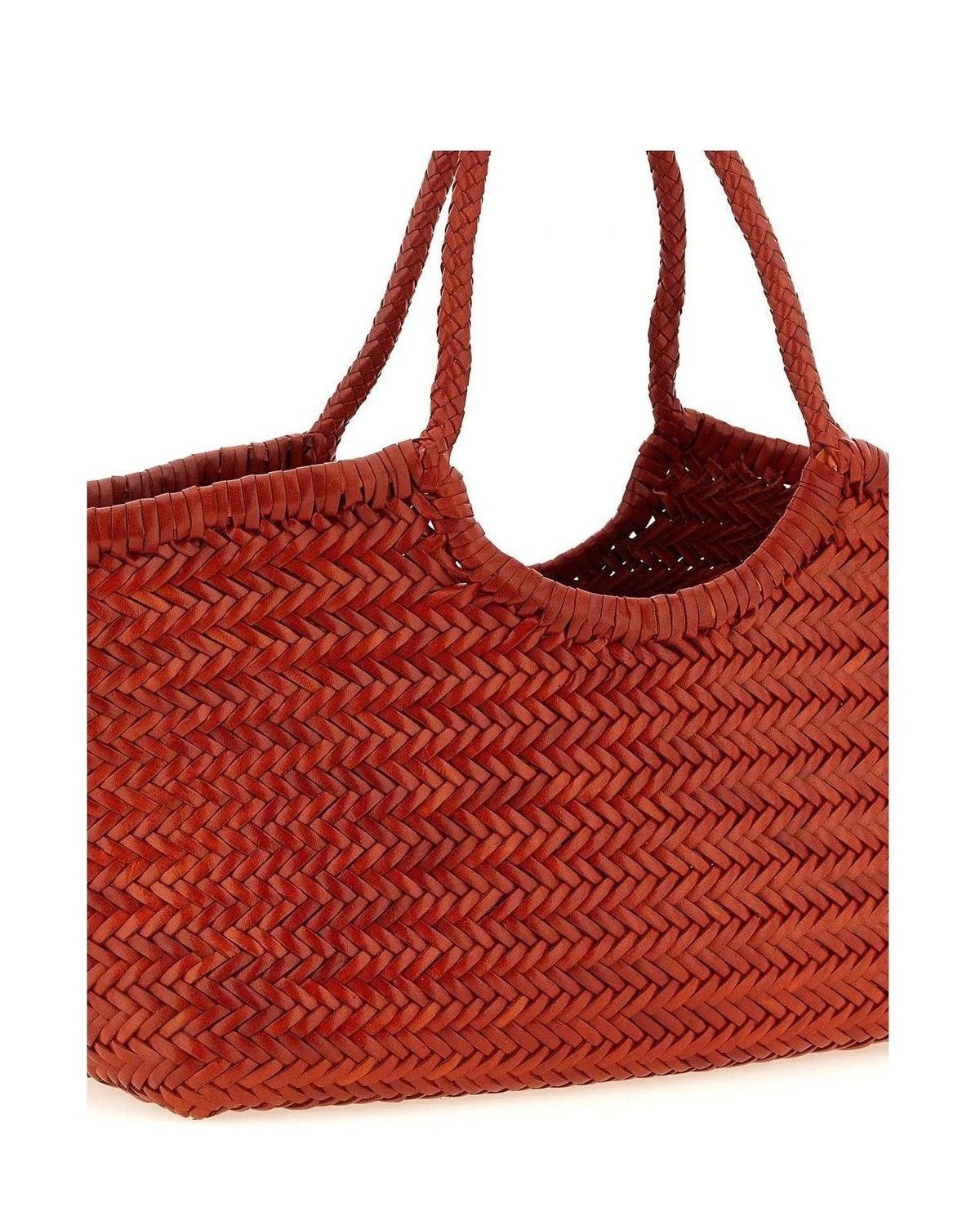 Dragon Diffusion Tote Bag in orange, Calfskin Leather — view 3