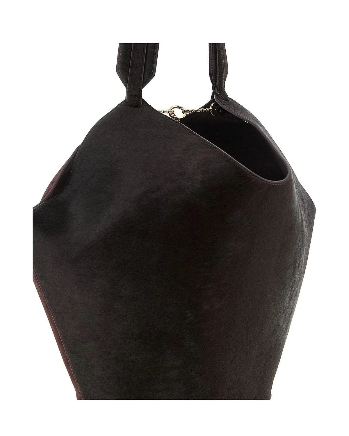 Khaite Bucket Bag in red, Calfskin Leather — view 3