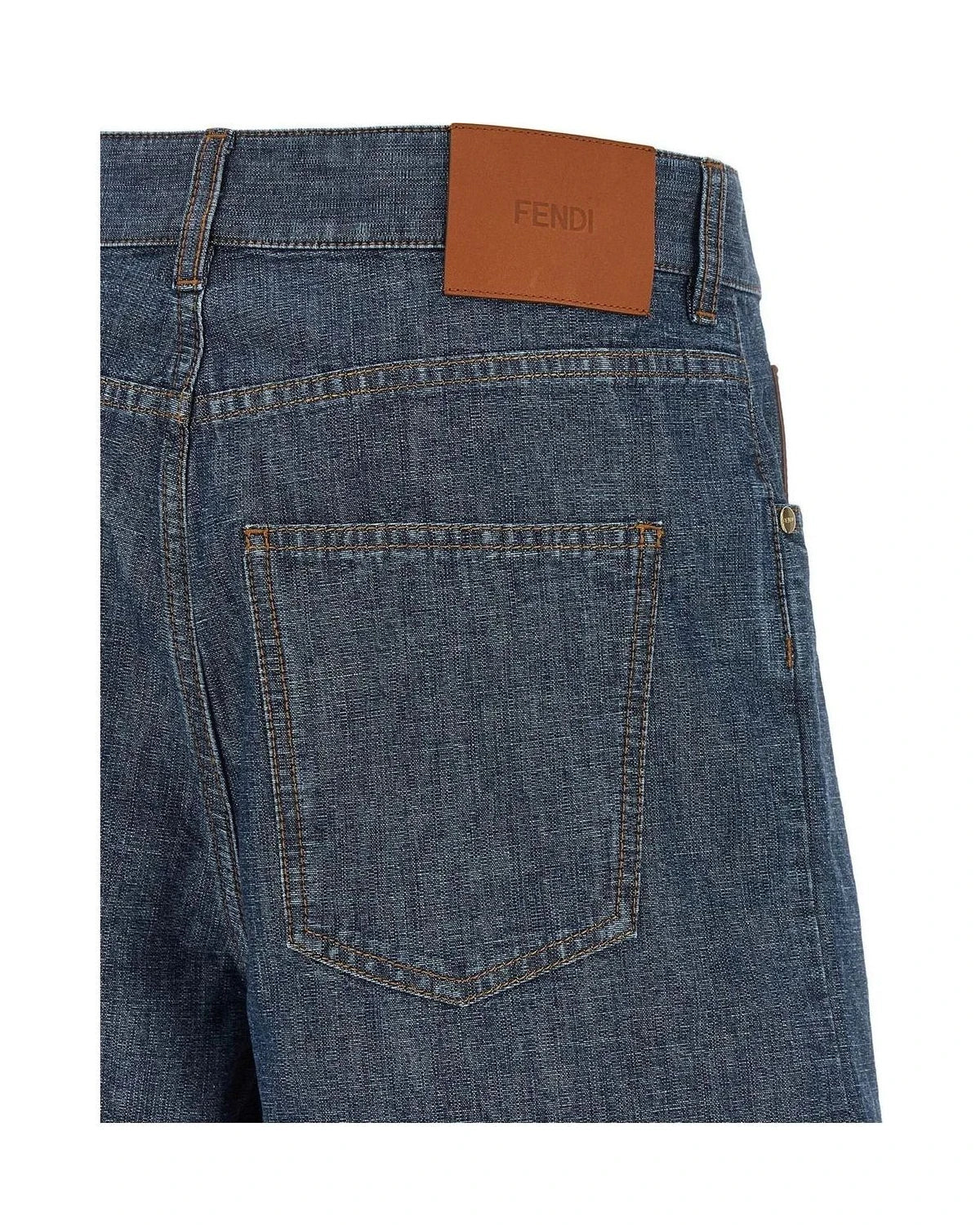 Fendi Denim Short in blue, Cotton β view 4