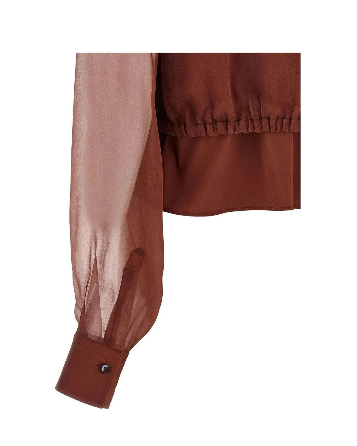 Brunello Cucinelli Blouse in brown, Cotton — view 4