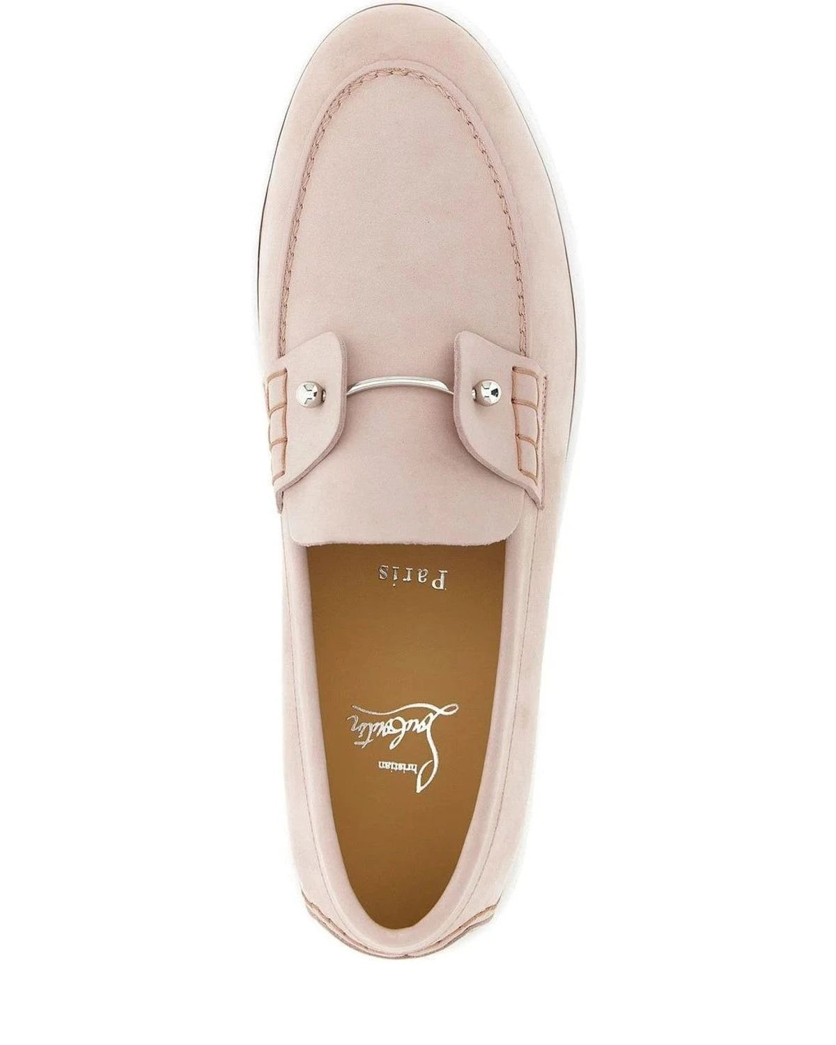 Christian Louboutin Loafers in pink, Calfskin Leather — view 4