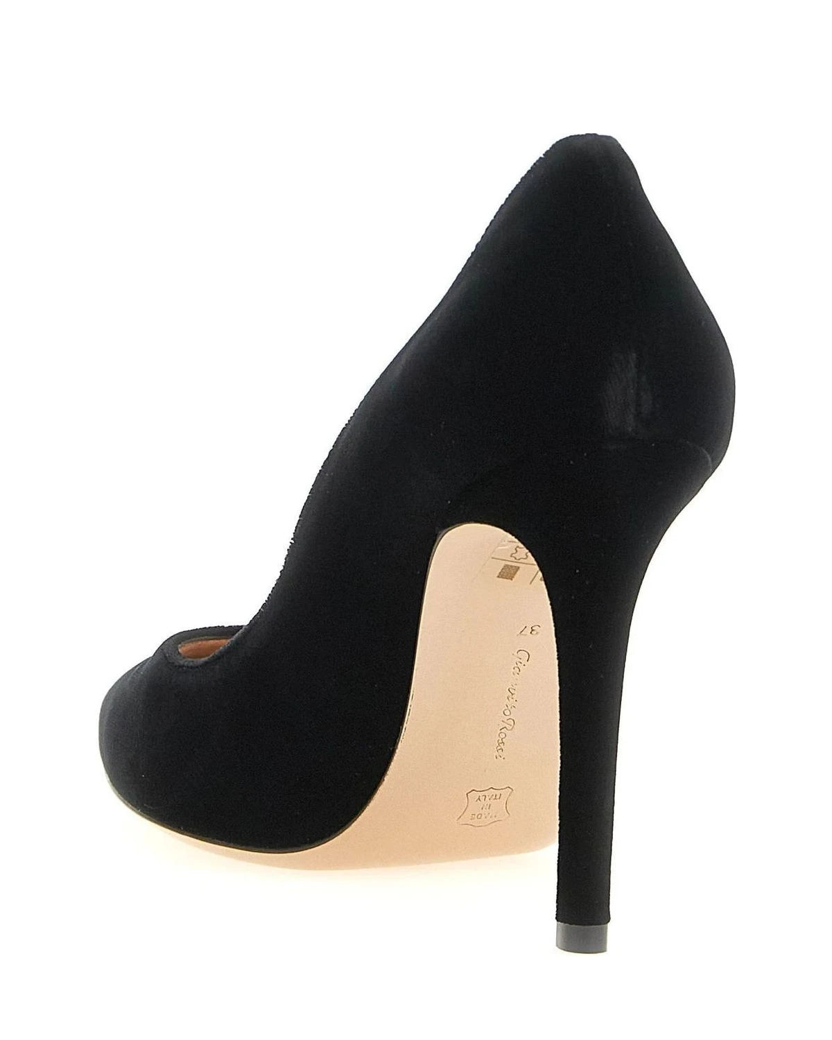 Gianvito Rossi Pumps in black, Velvet — view 3