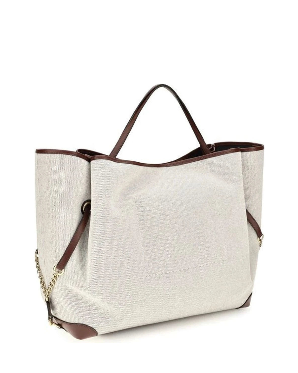 Chloé Tote Bag in beige, Cotton — view 3
