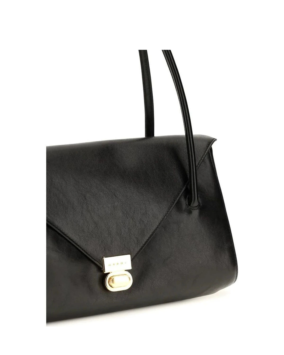 Marni Shoulder Bag in black, Calf Leather — view 4