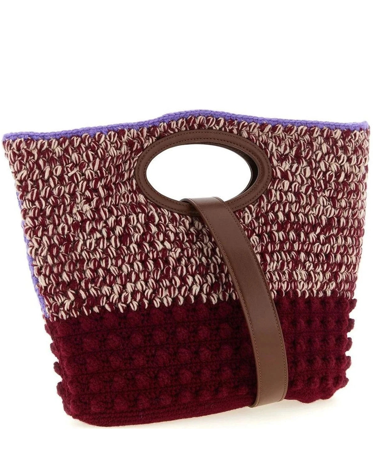 Marni Tote Bag in red, Wool — view 2