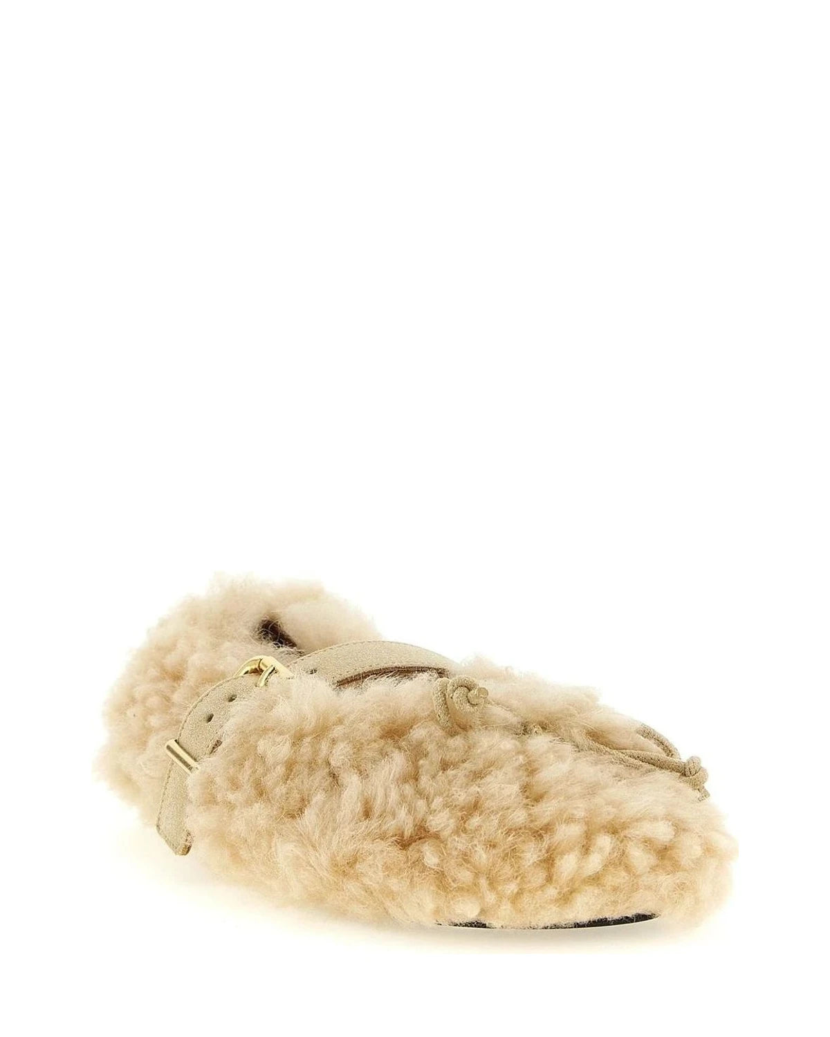 Marni Ballet Flats in beige, Sheepskin Leather β view 2