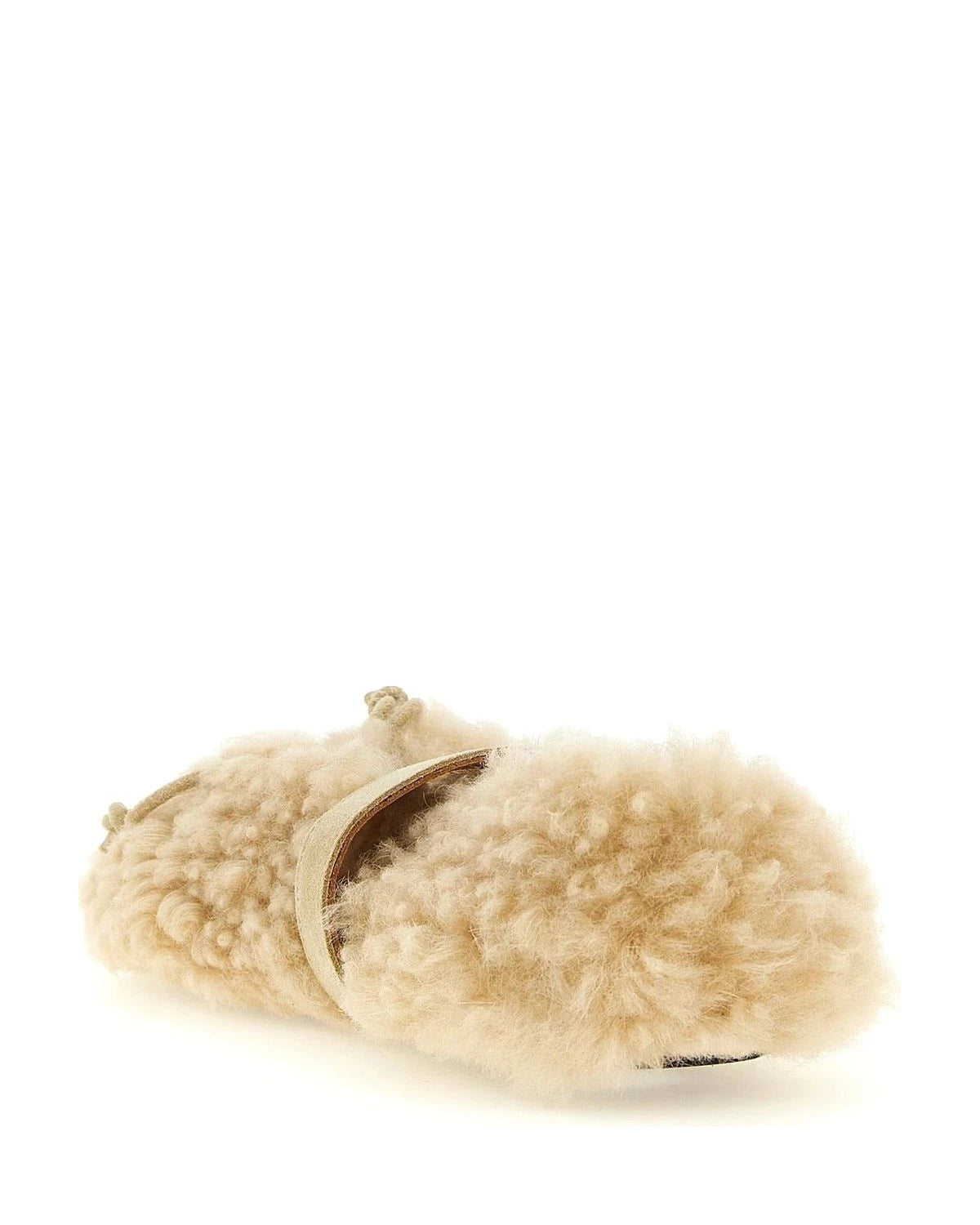 Marni Ballet Flats in beige, Sheepskin Leather β view 3