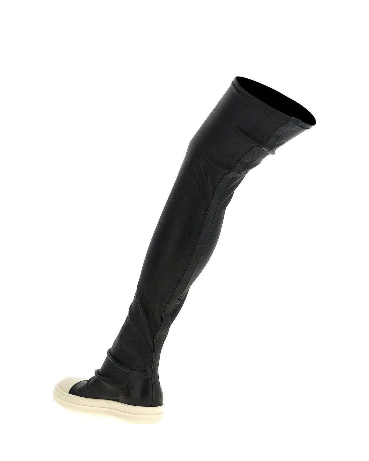 Rick Owens Knee High Boots in black, Leather โ view 3