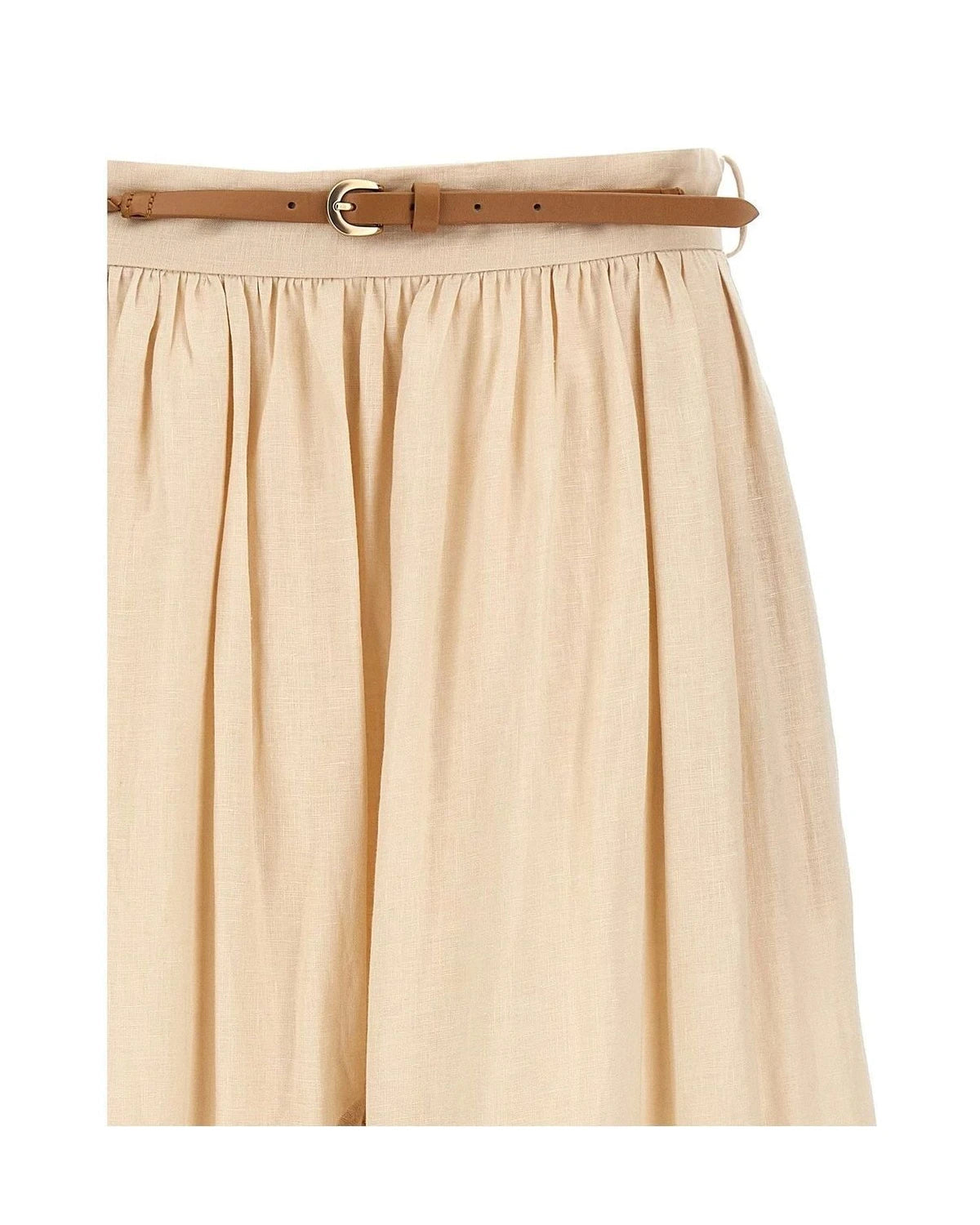 Zimmermann Skirt in beige, Linen — view 3
