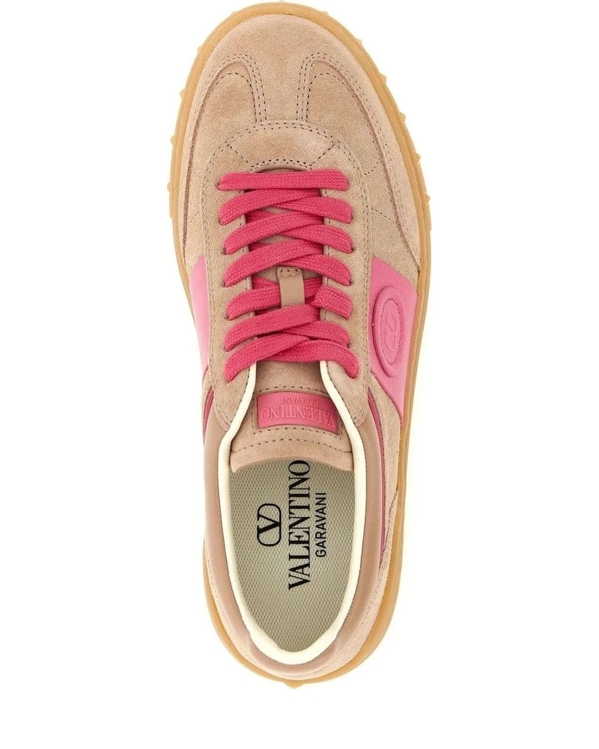 Valentino Garavani Sneakers in pink, Calfskin Leather — view 4