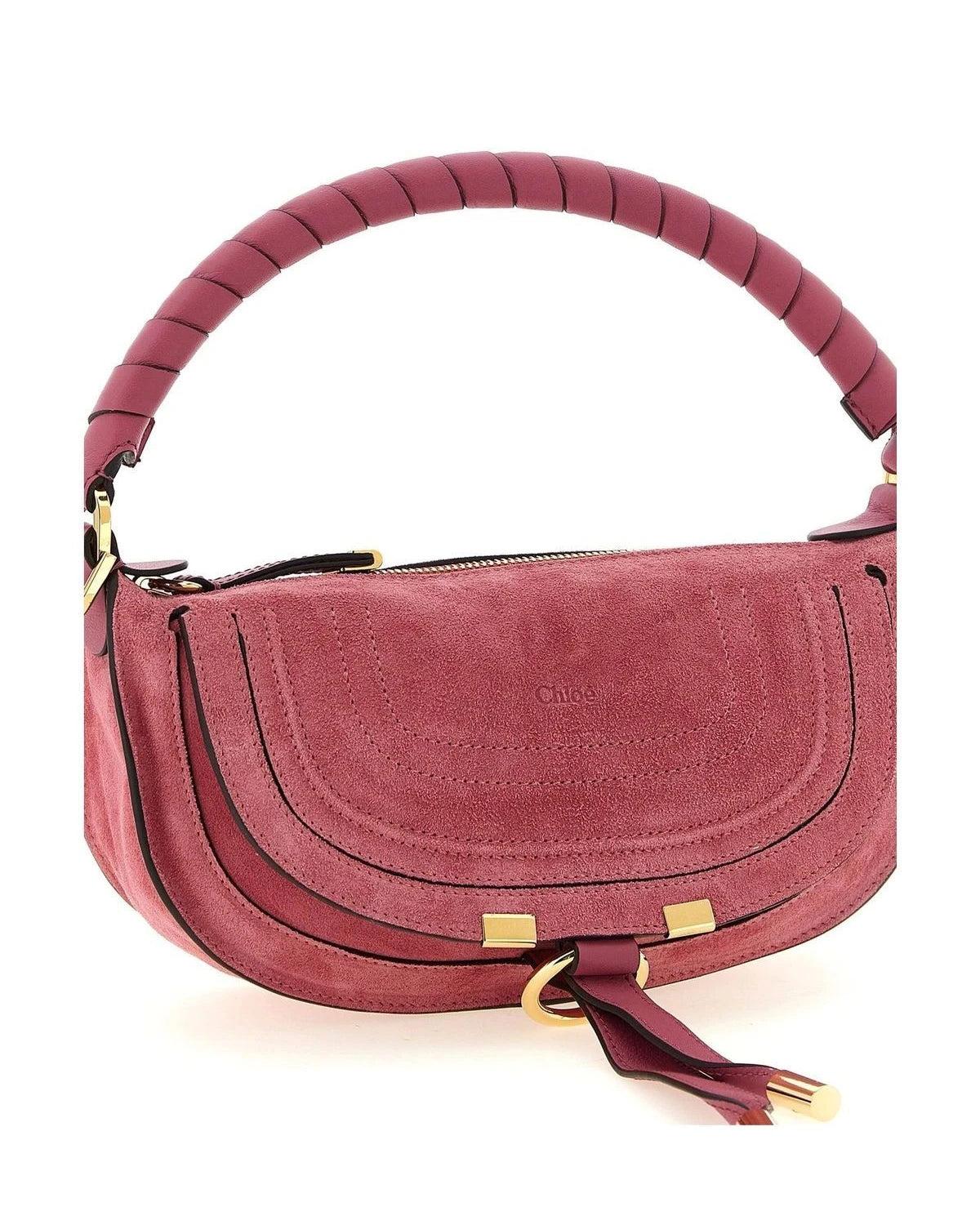 Chloé Shoulder Bag in pink, Calfskin Leather — view 3
