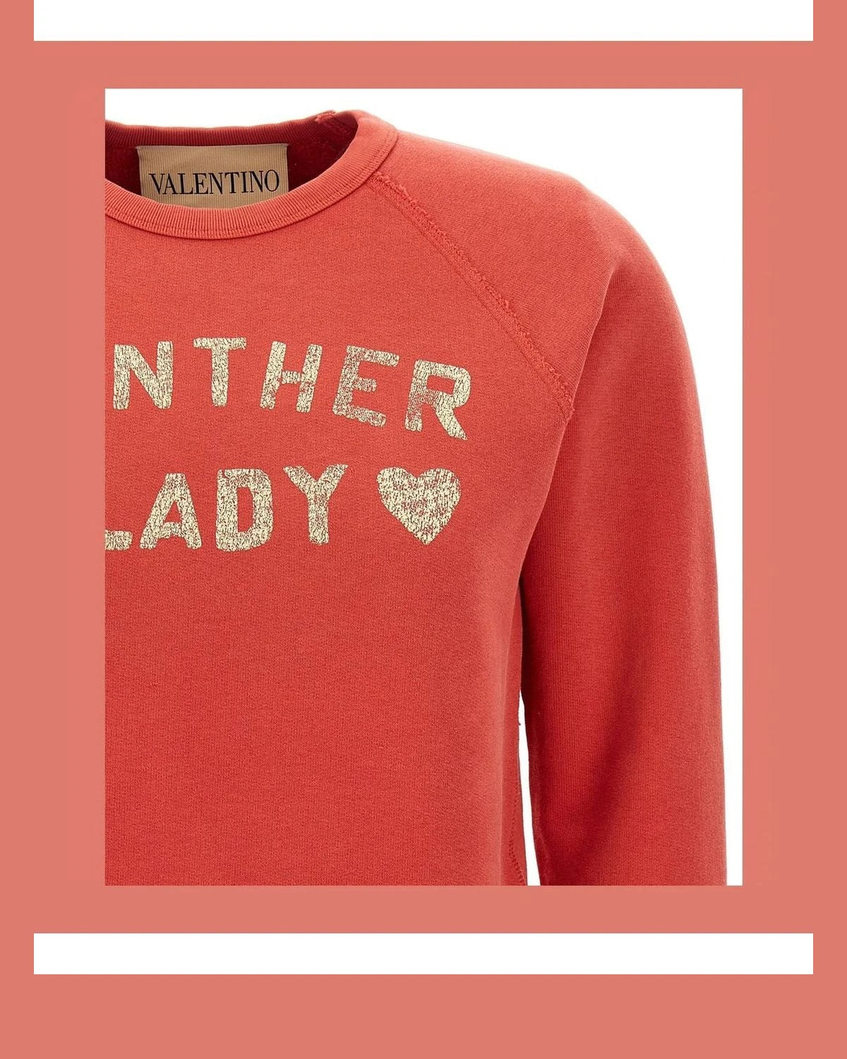 Valentino Garavani Sweatshirt in red, Cotton — view 3