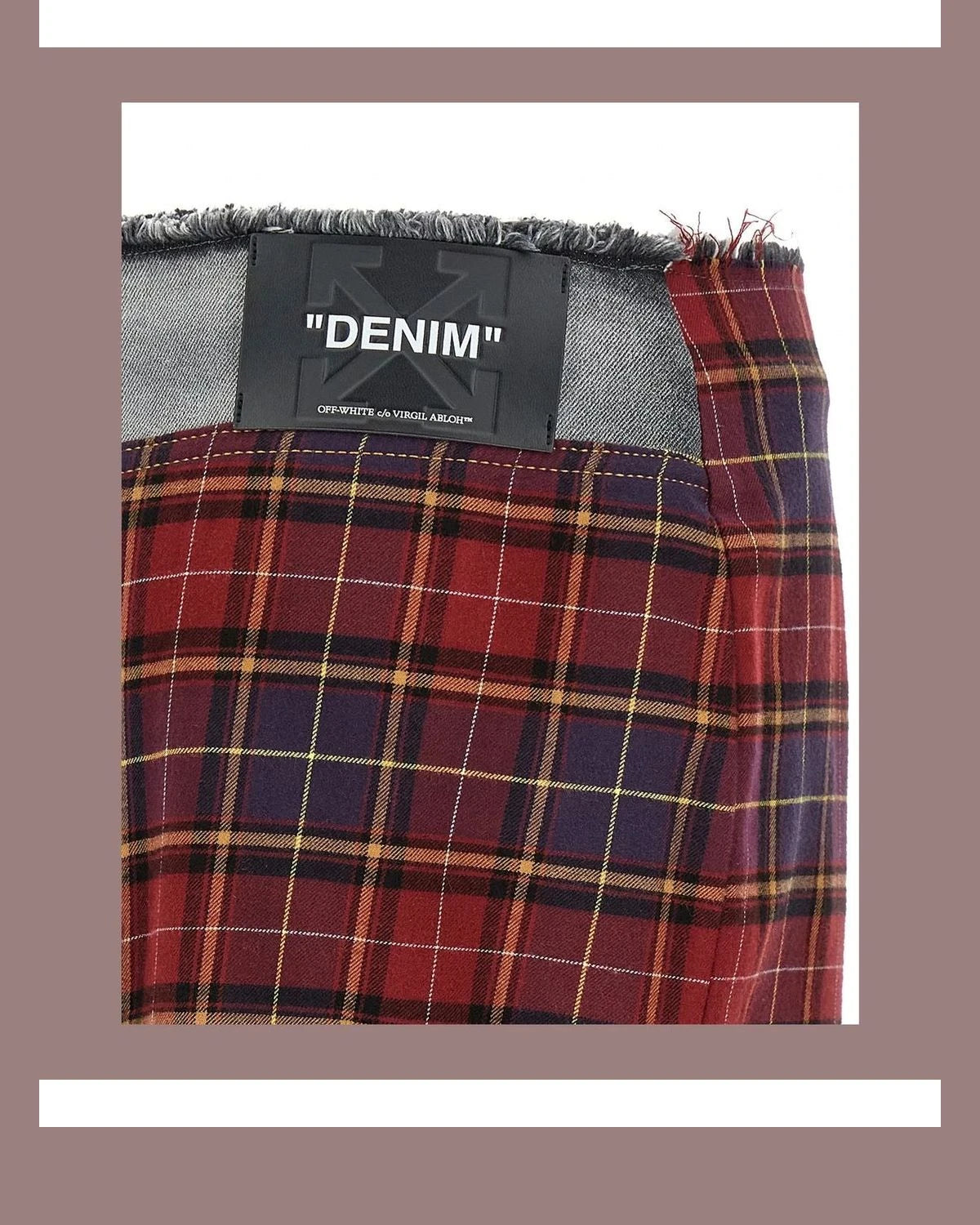 Off-White Skirt in multicolor, Cotton โ view 4