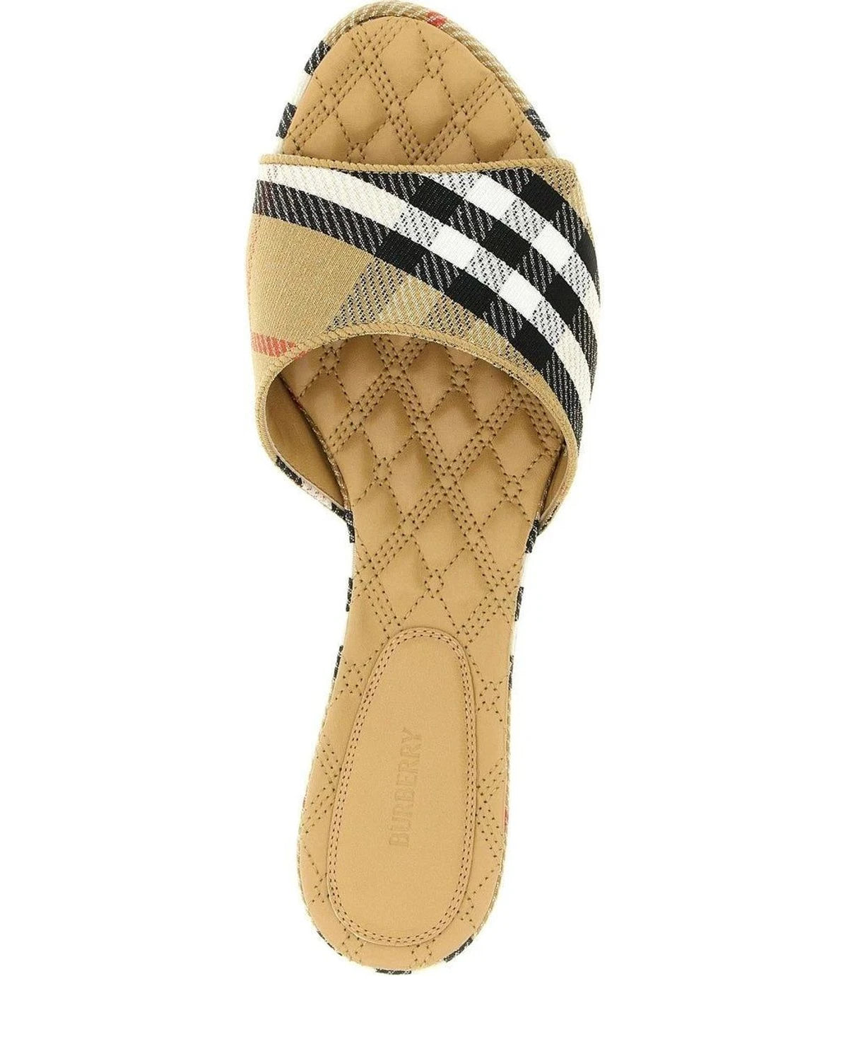 Burberry Slides in beige, Polyester — view 4