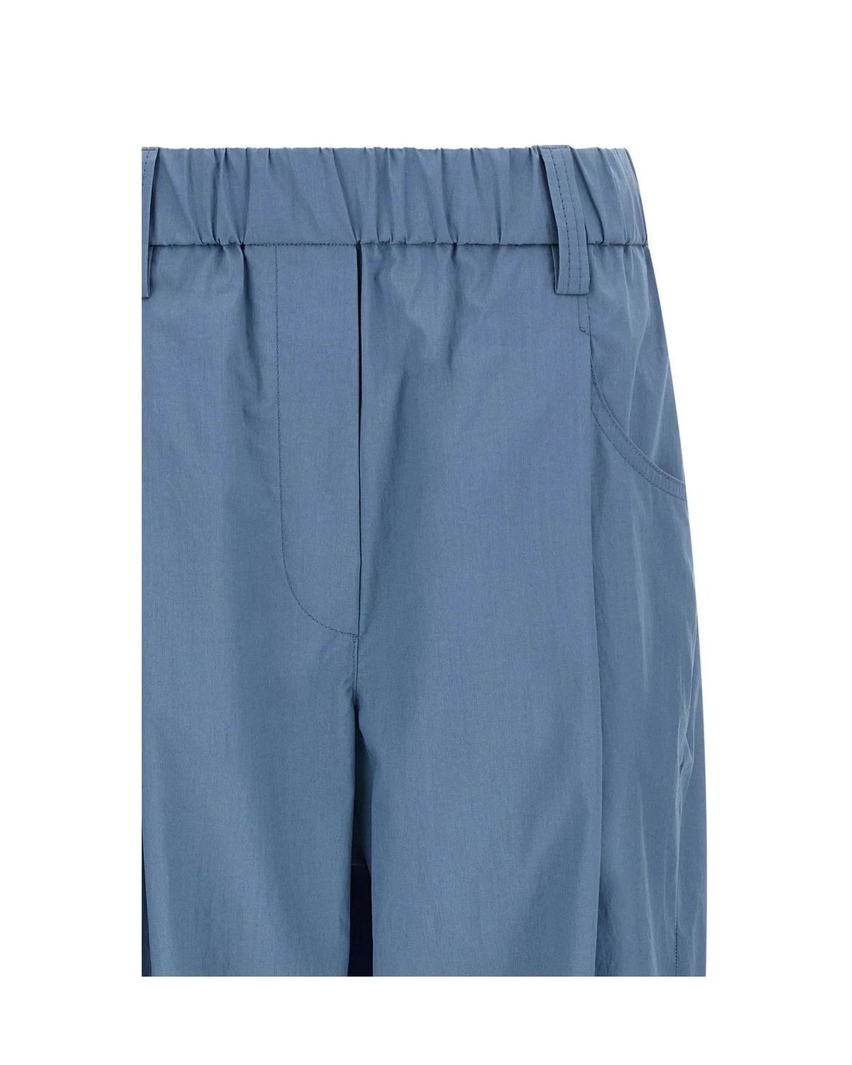 Brunello Cucinelli Trouser in blue, Cotton — view 3