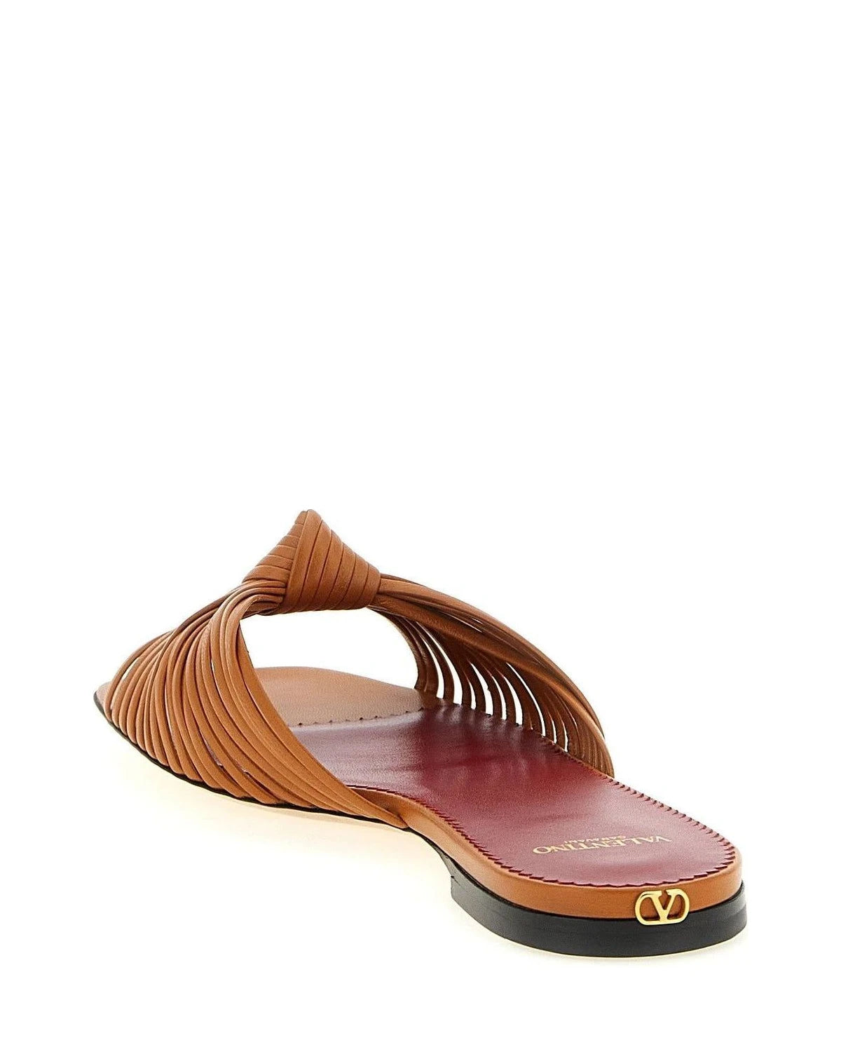 Valentino Garavani Slides in brown, Goat Leather — view 3