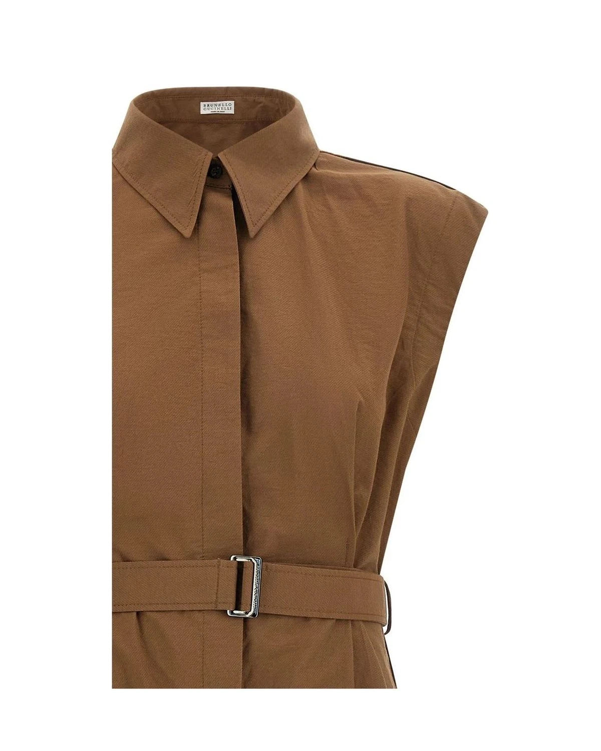 Brunello Cucinelli Dresse in brown, Cotton — view 3