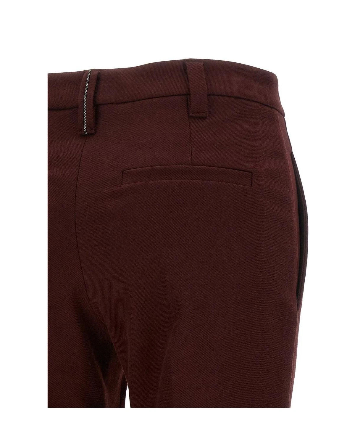 Brunello Cucinelli Trouser in red, Cotton — view 4