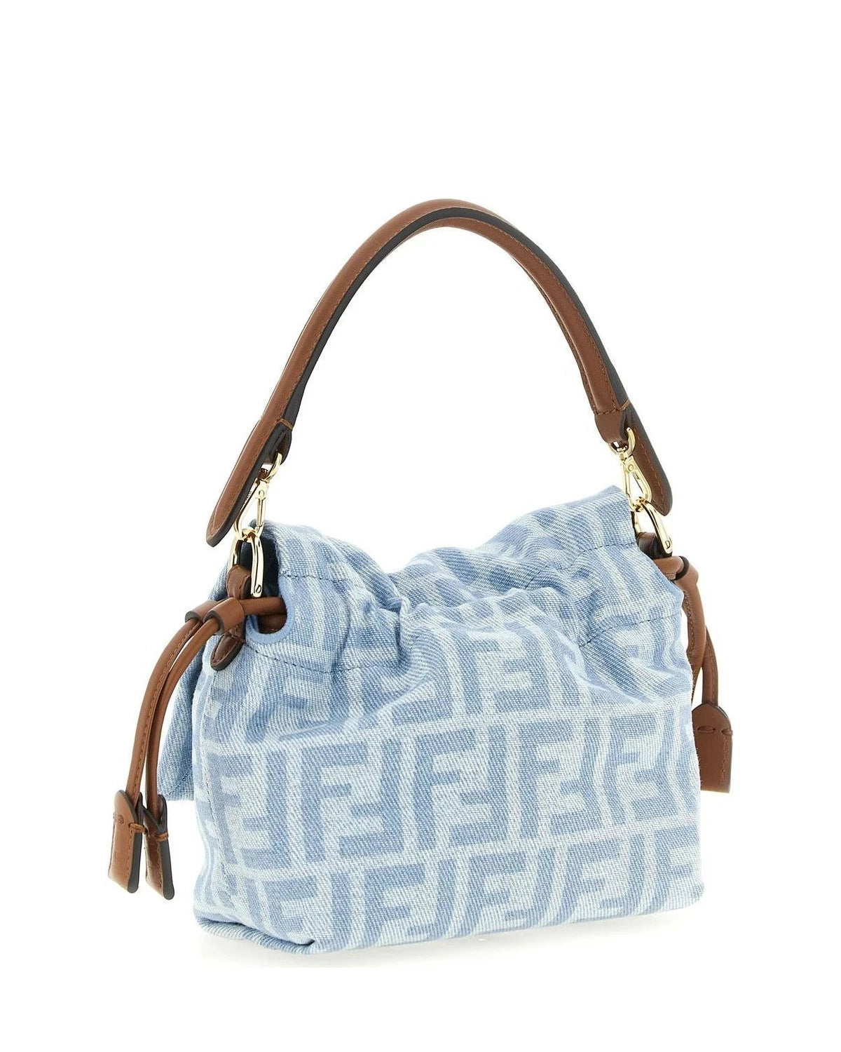 Fendi Baguette Handbag in blue, Cotton β view 2