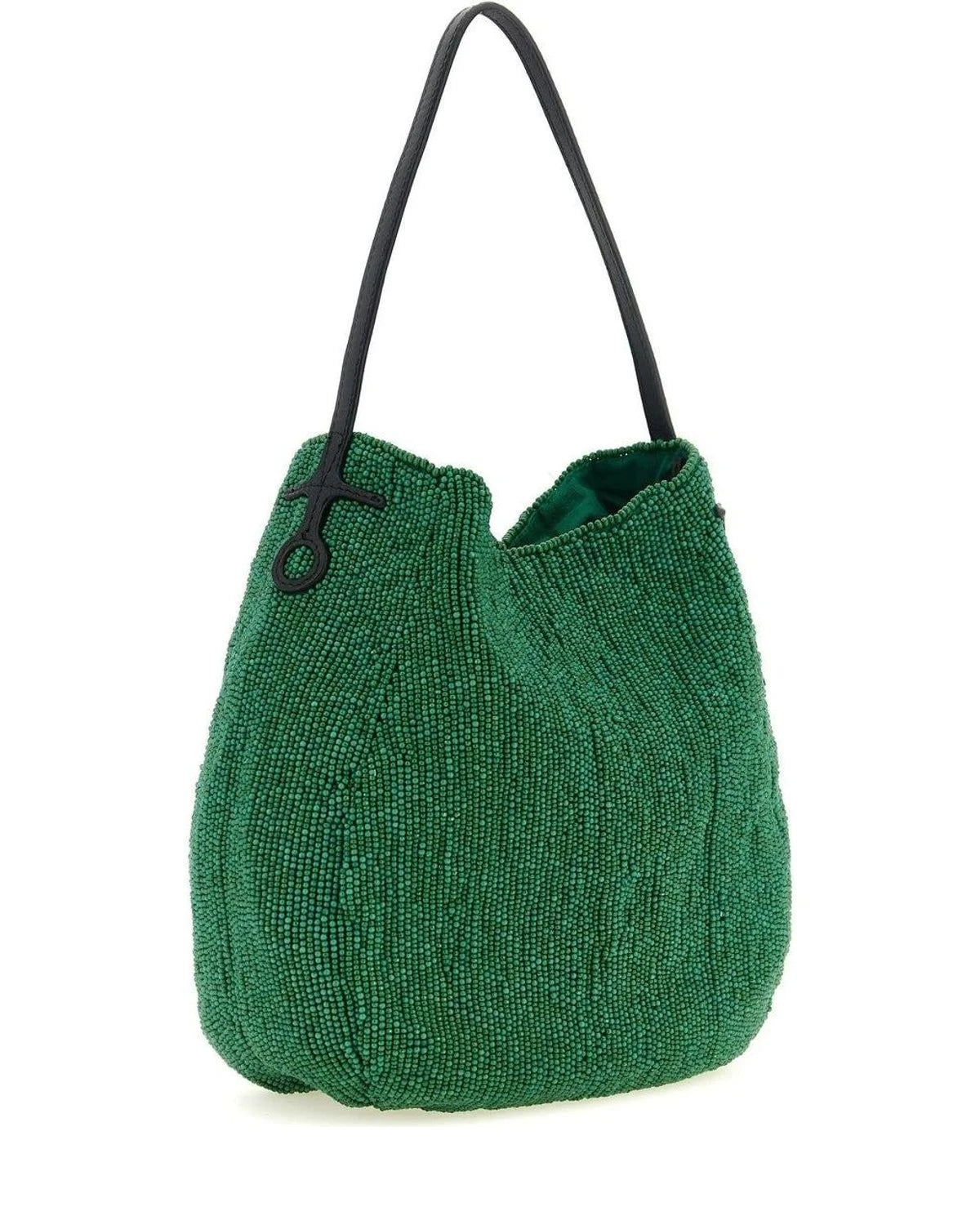 JW Anderson Hobo Bag in green, Leather — view 2