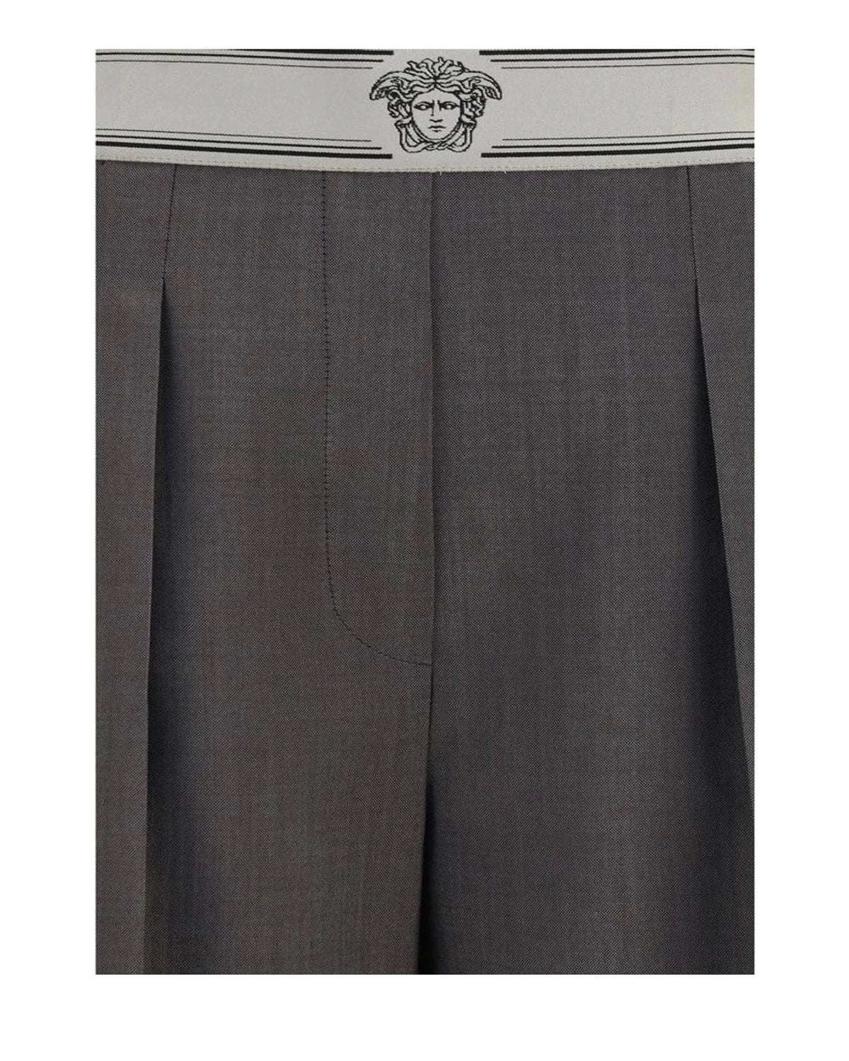 Versace Trouser in gray, Merino Wool — view 3