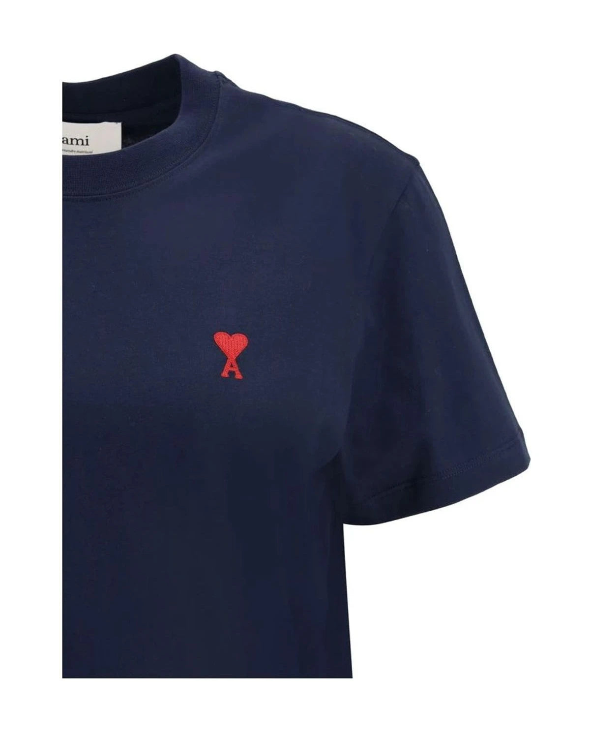 Ami Paris T-Shirt in blue, Cotton — view 3