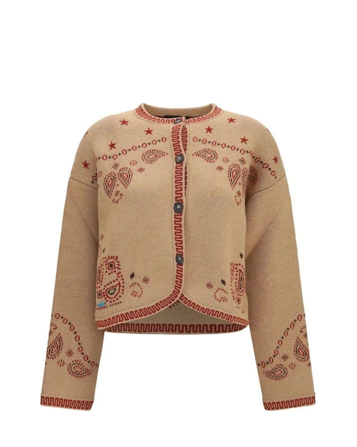 Alanui Bolero Jacket in brown, Fleece Wool