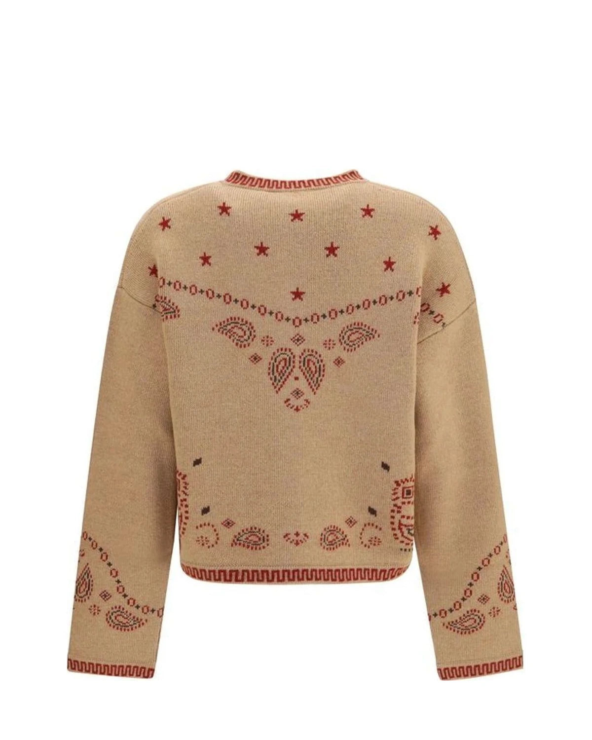 Alanui Bolero Jacket in brown, Fleece Wool — view 2