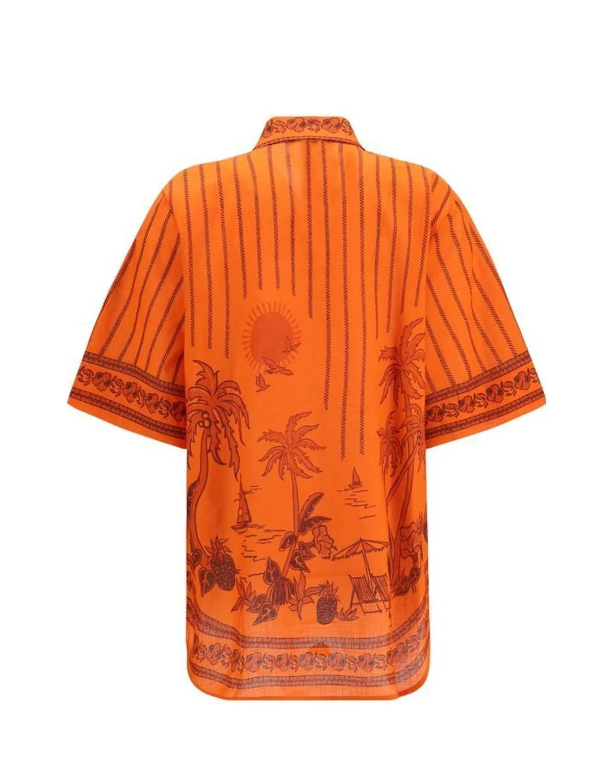 Alemais Dress Shirt in orange, Cotton — view 2