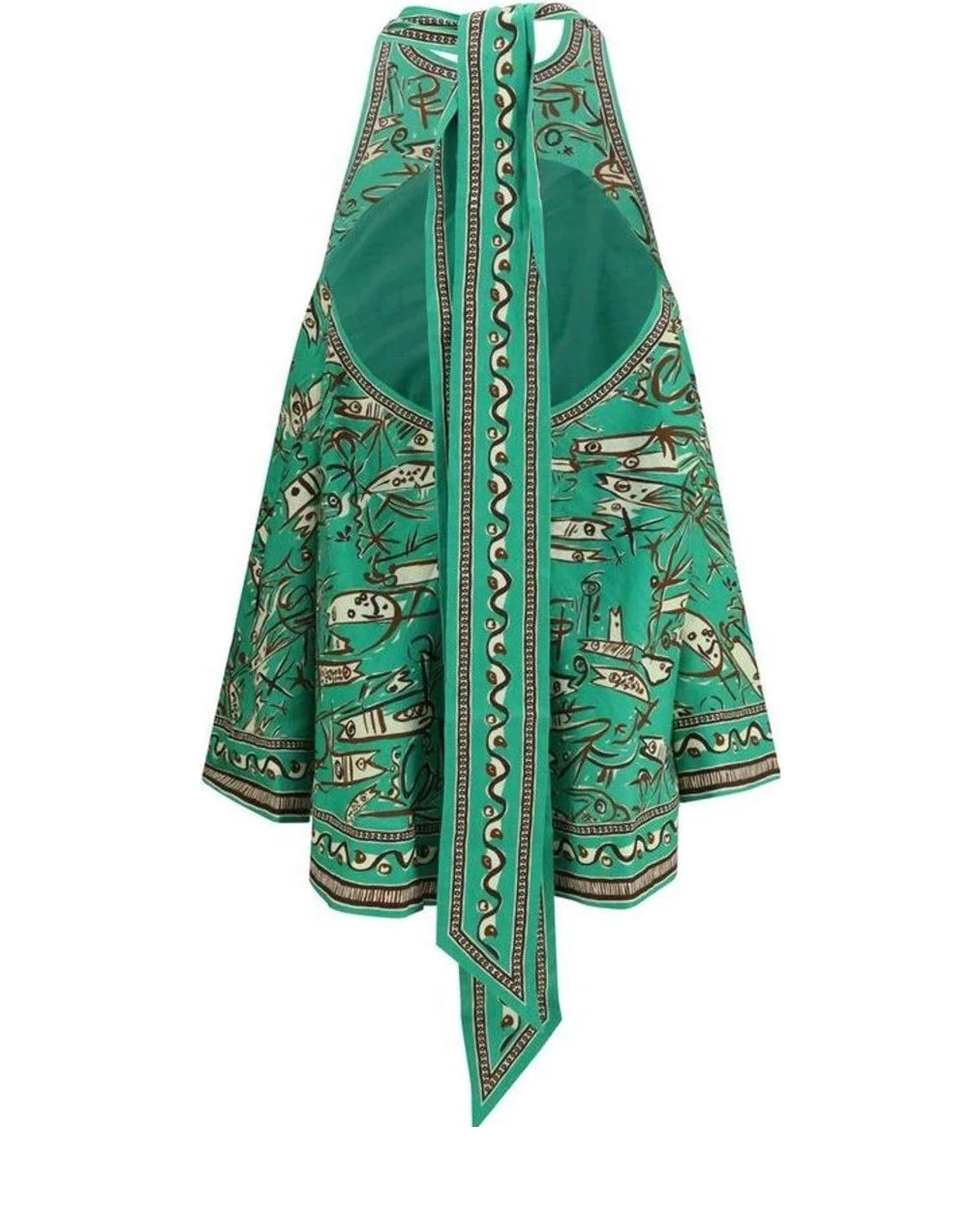 Alemais Dresse in green, Linen — view 2