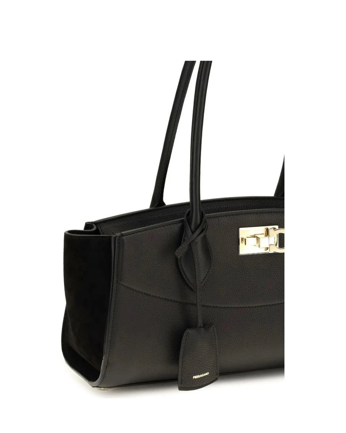 Ferragamo Shoulder Bag in black, Calf Leather — view 4