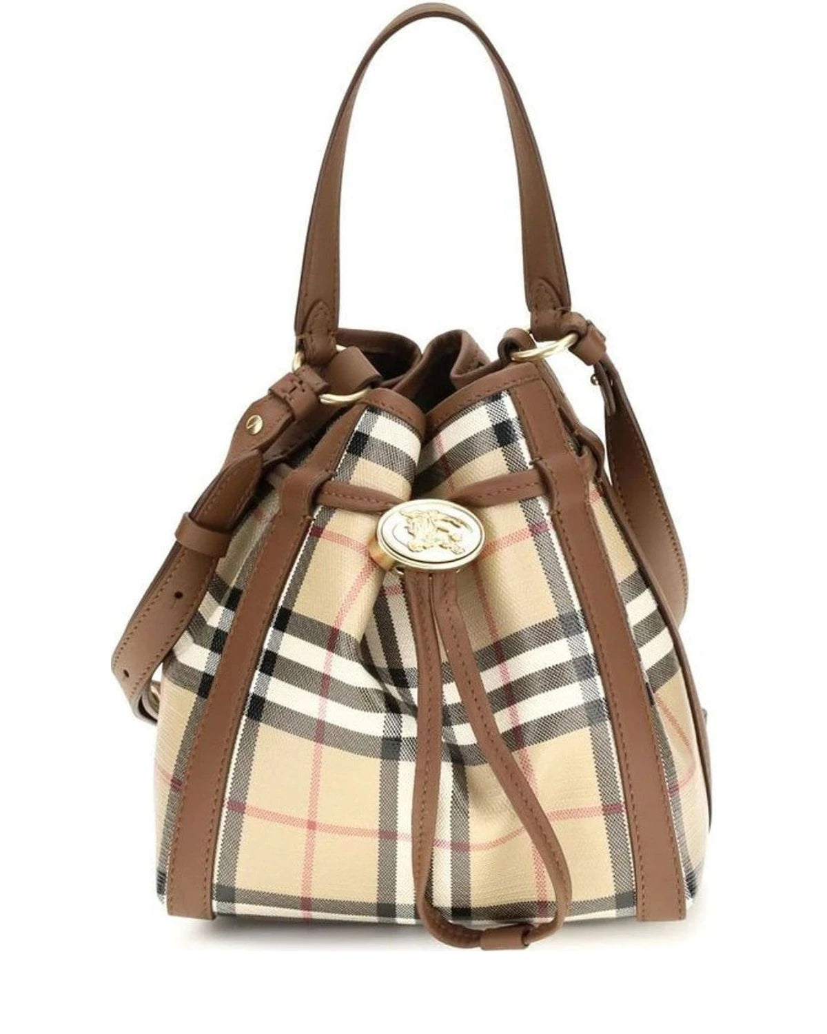 Burberry Bucket Bag in beige, Calf Leather