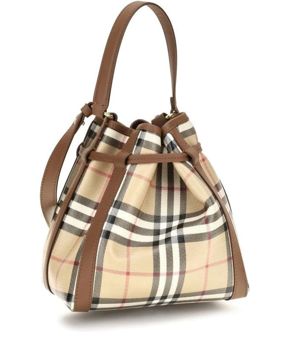 Burberry Bucket Bag in beige, Calf Leather — view 3