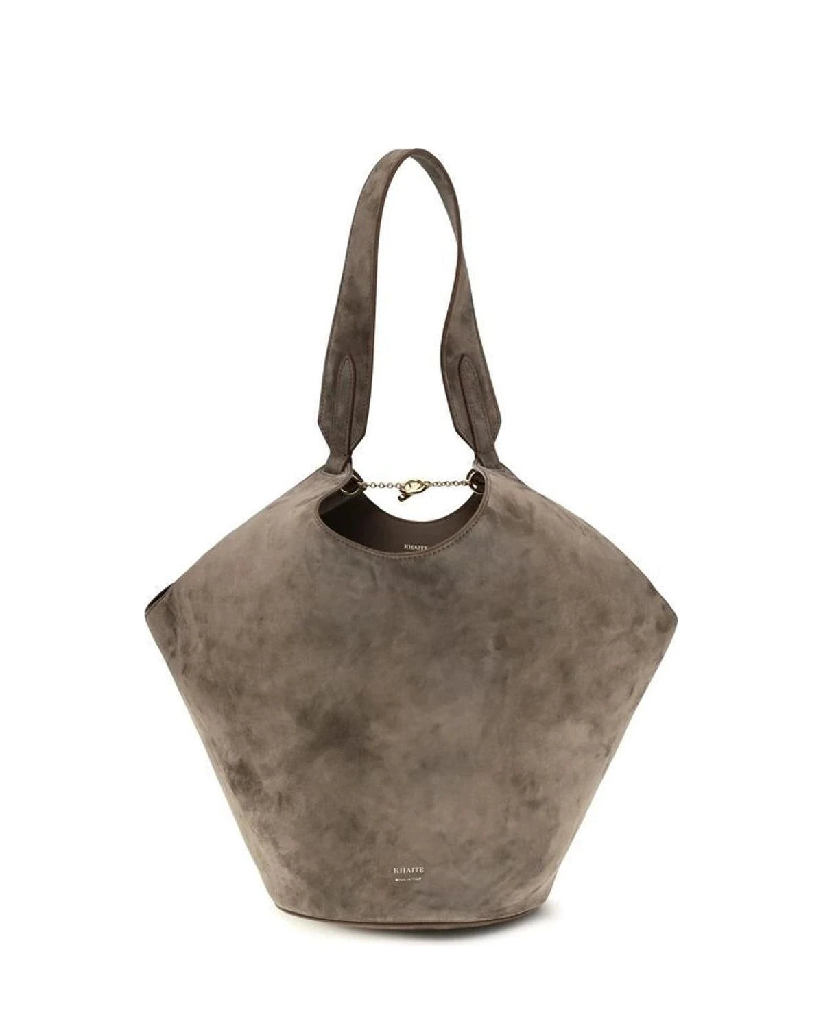 Khaite Bucket Bag in beige, Calf Leather