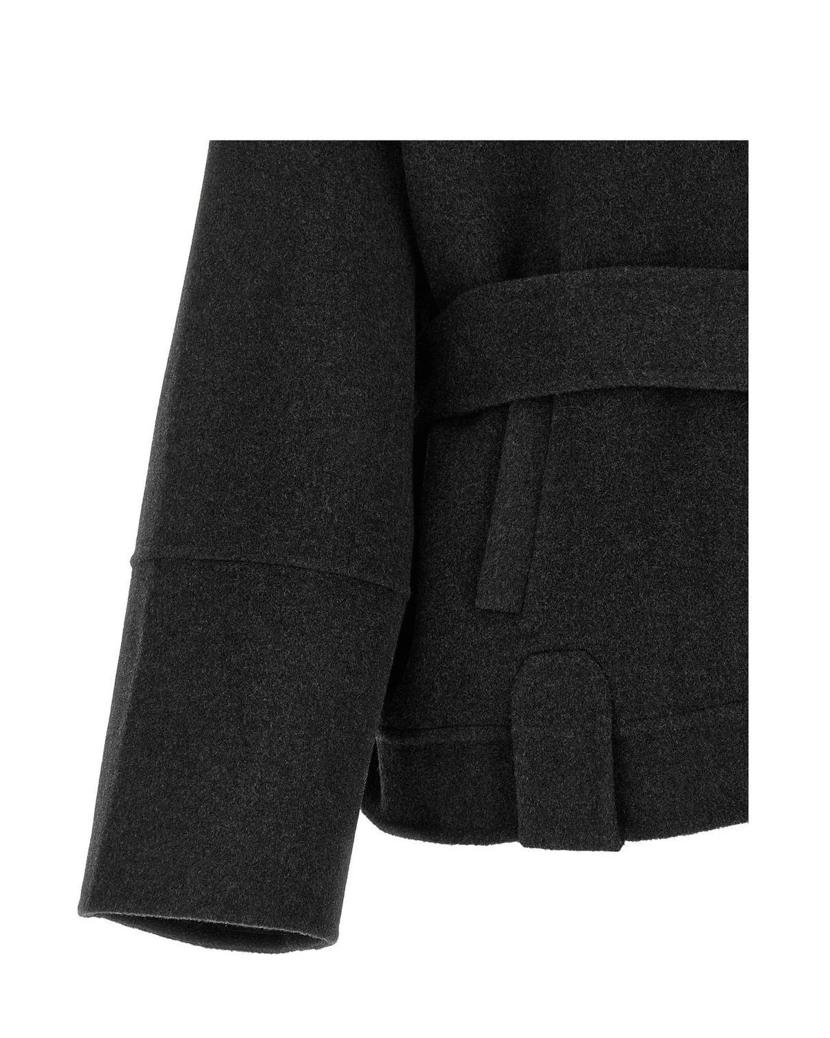Khaite Bolero Jacket in gray, Wool โ view 4