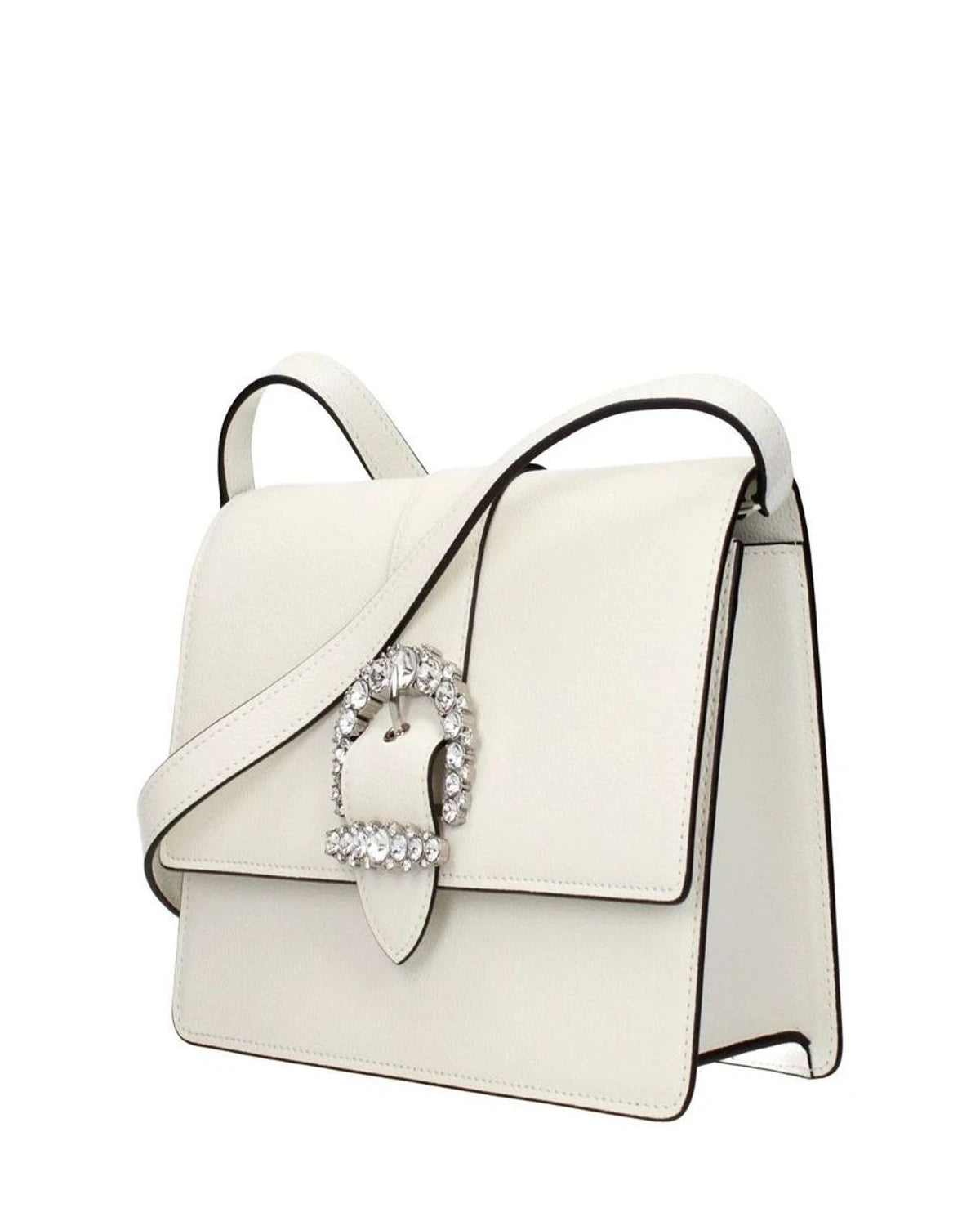 Jimmy Choo Cross Body Bag in white — view 2