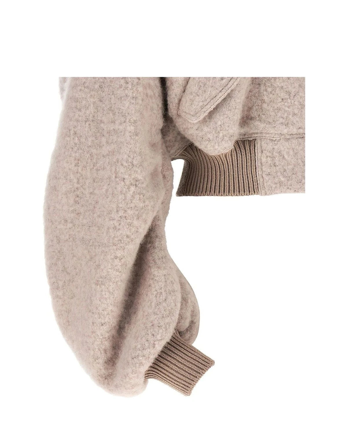 Rick Owens Bomber Jacket in pink, Alpaca — view 4